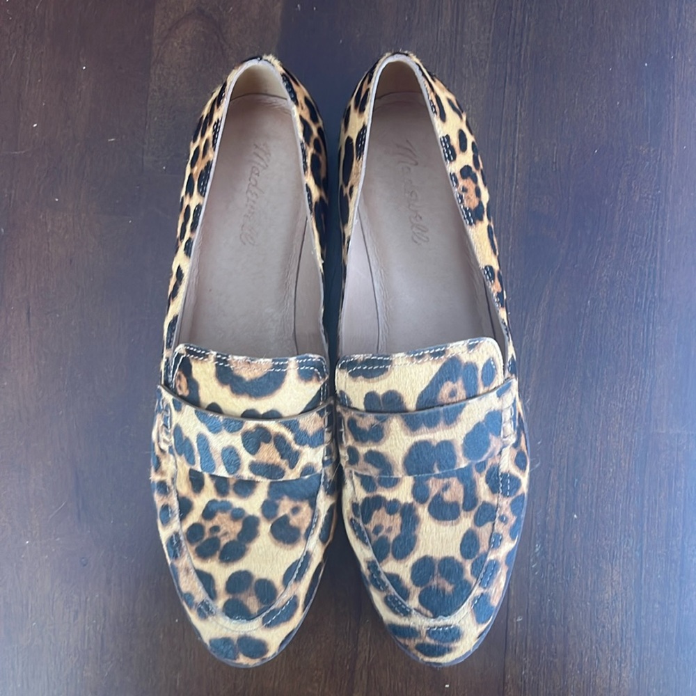 Madewell leopard print loafers